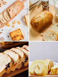 1/2pcs Gold Carbon Steel Rectangular Bread Loaf Pan, Large/Medium/Small Pound Cake Mold, Non-Stick Toast Baking Tray, Homemade Bread & Cake Baking Tool, Easy To Clean, Suitable For Home Use - Gold - View 8