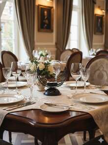 1Pc/Set Line-Woven Crescent Moon And Star Candle Holder. The Candle Holder Is Made From Black Metal Wire. Its Style Is Relatively Minimalist, With An Overall Crescent Shape. The Main Body Features An Interwoven Mesh Structure, And The Base Includes A Domed Platform With Star And Moon Cut-Out Decorations. - Multicolor - View 9