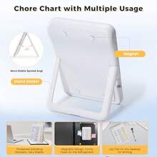 Magnetic Chore Chart For ADHD Tools For To Do List Checklist Task Board Routine Chart Visual Schedule For Fridge With 10 Sliders And Magnetic Marker - White - M - Xem 4