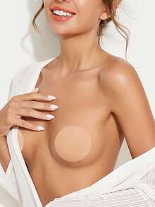 2PCS Nipple Covers For Women Sticky Bra Waterproof Silicone Nipple Pasties Reusable Invisible Bra Seamless Strapless Self Adhesive Sticky Bras Vacation Outfits Wedding Dress Lingerie - Multicolor - View 2