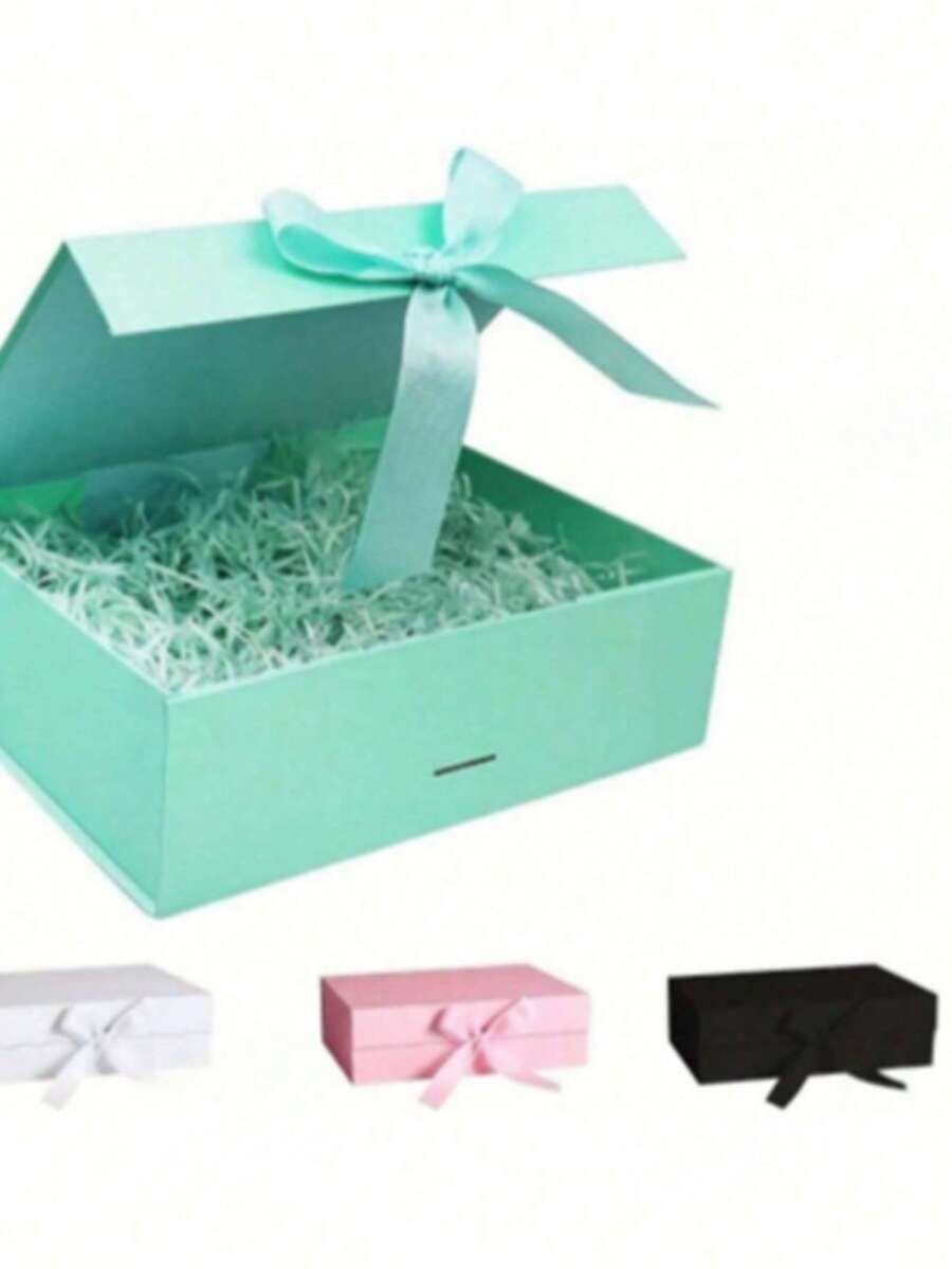 Rectangular Folding Gift Box With Magnetic Lid, Suitable For Groomsman Proposal Box, Wedding, Birthday, Anniversary, Holiday Party, Valentine's Day And Other Occasions - Multicolor - View 1