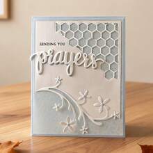 Creative Flower Metal Cutting Dies, DIY Scrapbooking Album And Embossing Stencil, Greeting Card Making Tool, Card Paper Cutting Crafts ,Gift Card Making Template Die Cuts. - Silver - View 1