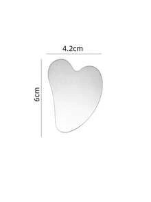 1个不锈钢心形刮痧板，专为娇嫩肌肤护理和全身放松而设计，提供清凉顺滑的按摩体验。心形曲线精准贴合面部和身体轮廓，适用于面部紧致、眼部舒缓、颈部放松和全身肌肉按摩。 - 彩色 - 查看 9