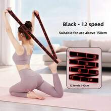 1 pieza Banda de resistencia para piernas y glúteos con diseño de bucle, bandas de ejercicio elásticas para entrenamientos en casa, entrenamiento muscular, estiramiento y yoga, 3 niveles de bandas de resistencia - Multicolor - Ver 21