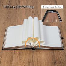 Thick Lined Journal Notebook With Pen, 360 Pages 100gsm Paper, Brown Sprayed Edge, Journal For Writing B5 Ruled Notebook,Leather Hardcover,Perfect For Work, Office Or Schoolsss, 7.8'' X 10'' Black - BlackB5Lined - View 7