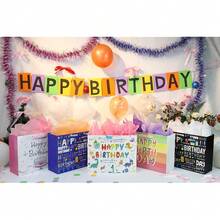 13\ Dinosaur Party Gift Bags,Happy Birthday Gift Paper Bag With Tissue Paper Greeting Card For Teenagerssss' Birthday Party - Khủng long - Xem 7