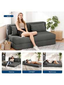 Futons - Dark Grey - View 4