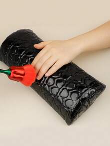 1 pieza Almohada de mano para manicura de cuero PU lavable, cojín de descanso de mano removible para arte de uñas, herramienta esencial para técnicos de uñas - Multicolor - Ver 2