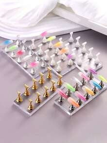 5 giá đỡ trưng bày móng tay từ tính, giá đỡ tập làm móng acrylic, giá trưng bày móng tay DIY cho tiệm nail. - Nhiều màu - Xem 2