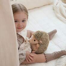 1pc Hedgehog Plush Toys, Cute Little Hedgehog Simulation Figurines, Simulation Hedgehog Decorative Ornaments, Gifts For Boys And Girls - Multicolor - View 9