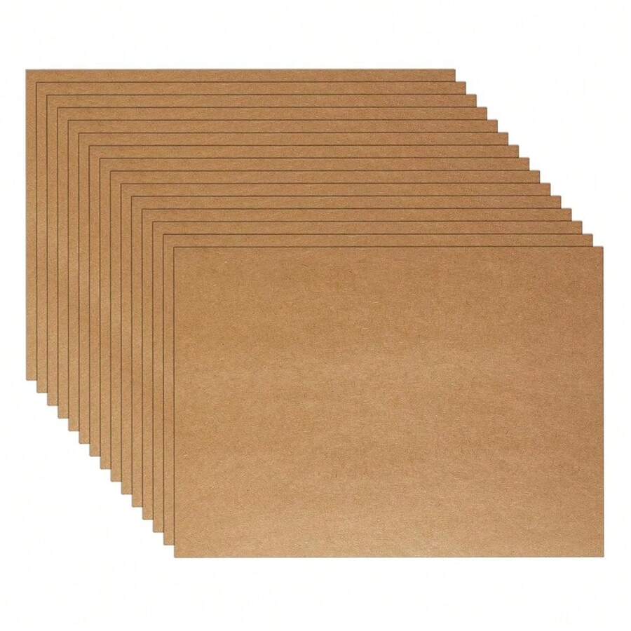 60 Sheets Brown Cardstock 5 X 7 Kraft Paper, 300gsm/110lb Heavyweight Flat Card Stock Printer Paper For DIY Card MaFKing, Party Invitations, Thank You Cards, Graduations, Mailing - 棕色的 - 查看 1