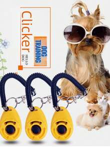 New Dog Training Clicker, Pet Training Clicker, Water Drop Shaped New Dog Training Clicker - Multicolor - View 1