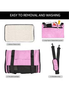 Foldable Pet Carrier Bag, Top Ventilated Design, Airline Approved, Suitable For Cats And Small Dogs Under 15 Lbs - Multicolor - View 8