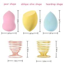 24pcs Sponge Blender Set - 21 Pcs Latex - Vegan Sponges With 3 Pcs Blender Holder, Cosmetic Foundation Blending Powder Puff Powers BB Style 1 - Style 1 - View 4