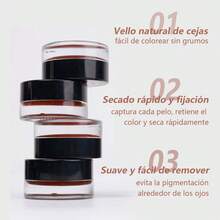 Long-Lasting Eyebrow Gel In Four Colors (40 G) And 6 Ml. Chocolate-Colored Eyebrow Gel To Set And Shape Eyebrows. - Red-brown - 查看 3