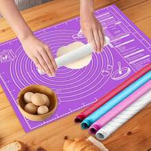 2件套烘焙垫和擀面杖套装，包含不粘浮点纹理塑料擀面杖和EVA烘焙垫 - 家用厨房必备烘焙工具，适用于制作饺子、披萨、糕点、面包、面条、饼干等。多功能厨房工具，厨房配件，面团擀面杖，优质擀面杖，揉面工具，厨房烘焙工具 - - - 查看 10