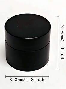 5g Refillable Black Double-Layer Thick Opaque Jar, Small Capacity Cream, Ointment, Nail Polish, Eye Cream Empty Bottle, Travel Opaque Refillable Container - Black - View 8