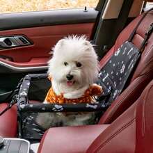 Foldable Pet Car Booster Seat - Breathable & Easy To Clean, Spacious Design For Cats & Dogs | Fits Front & Rear Seats, Easy Assembly | Pet Car Seat, Car Seat Cover, Dog Car Seat Cover - Multicolor - View 3