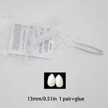 1 Pair Resin Fangs, Suitable For Cosplay Props, Vampire Teeth, Zombie Teeth, Tiger Teeth, Christmas Costume Accessories - Multicolor - View 9