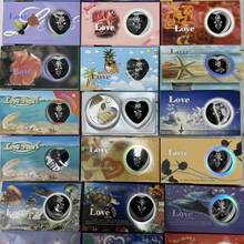 1盒三件套DIY珍珠项链耳环戒指三件套礼盒装LovePearl爱心珍珠许愿套装节日礼物 - 多色 - 查看 19