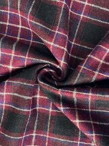 Chân váy maxi kẻ caro EARO Chic dành cho nữ, cạp cao, dáng chữ A, chất liệu len pha, thích hợp mặc đi làm. - Màu Hồng Tươi - Xem 5