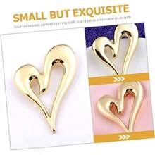 Broche de amor broche de traje de cumpleaos mujer Cupido alfileres decorativos broche de corazn pin de solapa para mujer temperamento accesorios pasador de cuello - 5,7 x 4,3 cm x 2 piezas + dorado x 2 piezas - Ver 6
