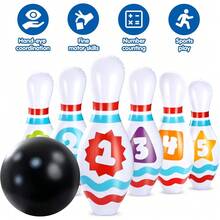 JOYIN Juego de bolos inflables gigantes para niños y adultos juegos de fiesta de cumpleaños de Navidad juguetes de educación para niños - 223233553 - Ver 6