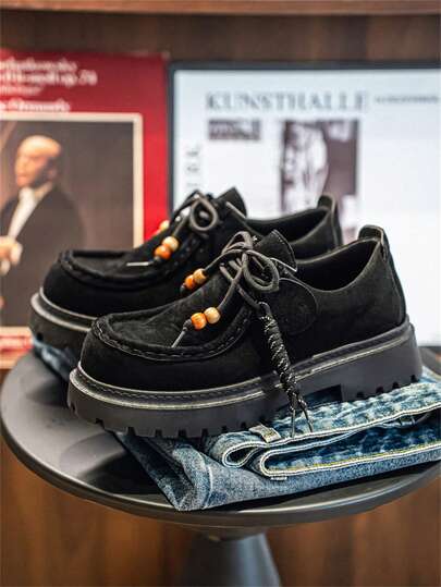 男士时尚休闲鞋，减震、百搭、软底、防滑、除臭，适合工作、旅行、休闲、户外系带鞋，防滑、轻便舒适，适合户外露营和娱乐