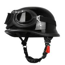 New Unisex Retro Half-Face Motorcycle Helmet, Outdoor Riding Motorcycle Helmet, DOT Certified, Anti-Fall Anti-Collision Riding Helmet, Size S-XXL - 307 Helmet - View 20