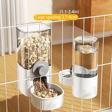Dispensador de agua colgante para gatos, suministros de agua para perros, jaula colgante, tazón de agua para perros, tazón de alimentación para mascotas pequeñas, tazón para gatos, alimentador automático para mascotas - Multicolor - Ver 11