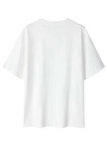 GRDR Men's Classic Solid Color Short Sleeve Shirt, Fashionable Casual Suitable For Summer Versatile Wear - White - View 4