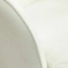 HOMCOM Rocking Chair Up To 130 Kg, With Footrest, Armchair, Nursing Chair, Linen Look, For Living Room And Bedroom. - White - View 7