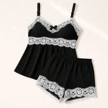 Sexy Lace Baby Doll For Women, Nightwear, Strappy, Short Pajamas - 彩色 - 查看 6