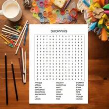 Retour à l'école ! Livre de mots croisés, reliure spirale double 22 pages, convient aux adultes et aux personnes âgées - plus de 500 mots, police de caractères large, vocabulaire le plus récent, avec générateur de mots, améliore la mémoire et la cognition, cadeau pour les parents retraités, la Saint-Valentin, la Fête des Mères, Noël (police de caractères large) - A4 - Voir 6