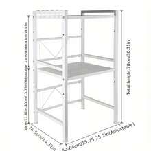 Prateleiras de padeiro - Branco - Ver 4