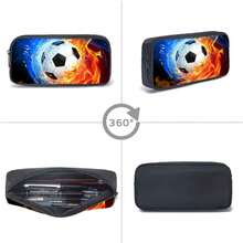 3-pack ryggsäckar, fotbolls-/matchmönster, unisex, inkluderar axelväska, pennfodral och ryggsäck