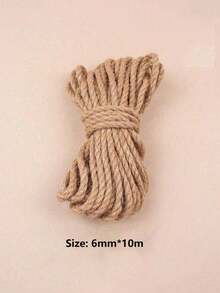 39.3 Inch Durable Natural Sisal Rope, Suitable For DIY Cat Scratching Board And Pet Toy Accessories, Sturdy Natural Sisal Rope For DIY Cat Scratching Post - Multicolor - View 8