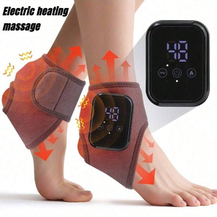 Winter Ankle Massager - Portable Wireless Electric Heated Vibrating Ankle Massager With Foot Care And Heating Function - Holiday Special, Valentine's Day & Christmas Gift
