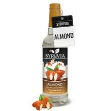 Syruvia Almond Coffee Syrup - 25.4 Fl Oz Premium Coffee Flavoring Syrup - Kosher Syrups, Gluten Free, No Coloring, Perfect For Drinks, Soda, Shakes, Desserts, And More. - 25.4 Fl Oz - View 1