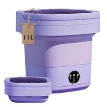 Lavadoras portátiles, mini lavadora y secadora de 11 l, lavadora plegable para ropa interior con escurridor, mini lavadora y secadora portátil para ropa interior y ropa de bebé, para apartamentos, dormitorios y autocaravanas. - Tipo de Enchufe A USA (110-127V) - Ver 2