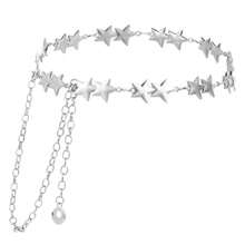 Silver Star Chain Belt Metal Star Belt Chain For Women Punk Y2k Chains Belts For Dresses Jeans Stars Waist Chains For Dress And Pants - như hình ảnh - Xem 8