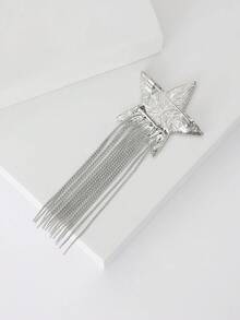 Luxury Rhinestone Pentagram Tassel Brooches - Star Pins For Women Unisex Casual Party Jewelry Accessories / Friends Gifts Badges Decoration - Five-pointed Star Tassel - View 7