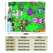 Sprunki Incredibox Games  Blanket Spring Autumn  Multi-Function Ultra-Soft Throw Blankets For Bedding Bedroom Quilt - 6 - Xem 4