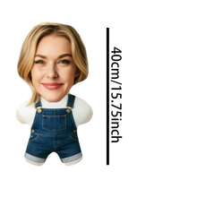 1 Personalized Pillow - Customized Face And Overalls. Unique And Breathable, Suitable For Her, Him, It, Boyfriend, Girlfriend, Dad, Mom, Family, Friends, Anniversary, Mother's Day, Birthday, Valentine's Day, Christmas, Halloween, Graduation Ceremony, Father's Day, Wedding, Housewife, Sofa, Bed, Car, Tea Room, Bedroom, Bathroom, Living Room, Dining Room - Multicolor - View 16