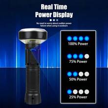 1pc LED Super Bright Flashlight USB Rechargeable Torch 11 Lighting Modes Powerful Lamp With Tail Magnet Outdoor Emergency Lantern