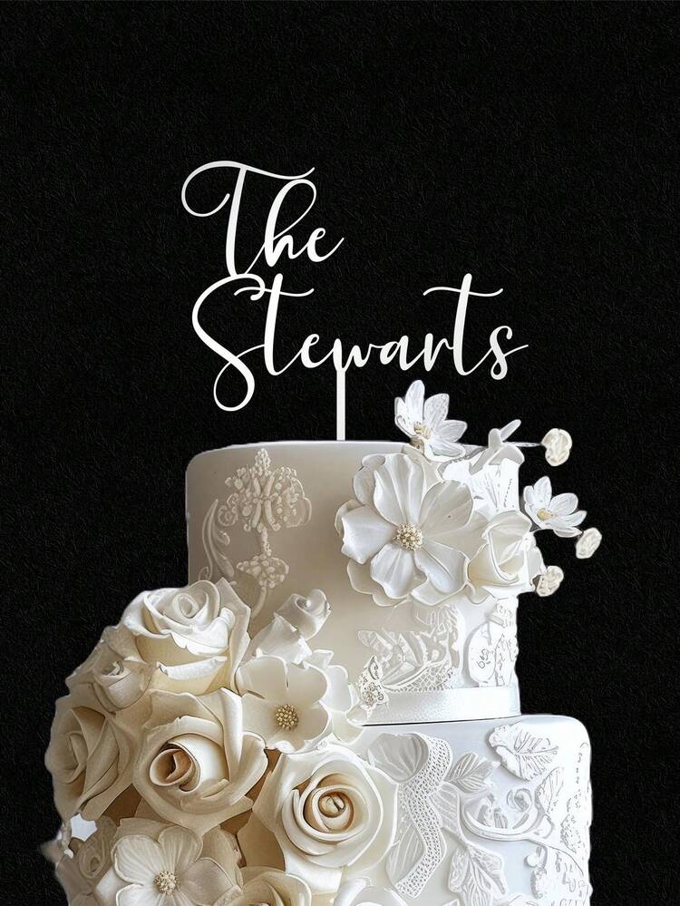 Custom Cake Topper For Wedding, Personalized Valentine's Day Cake Topper, Rustic Wedding Cake Topper, Custom Mr Mrs Cake Topper, Wedding Cake Topper, Gold Wedding - Multicolor - View 9