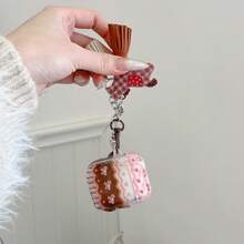 Étui de protection transparent et mignon rose-brun compatible avec Apple Pro 1ère/2ème/3ème génération - Rose bonbon - Voir 2