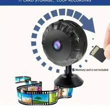 1pc Mini Hidden Remote Camera, Suitable For Family WiFi Pet Camera, Mobile Phone Video Surveillance System, Baby/Pet Camera, Smart Phone Application, Home Camera WiFi Wireless Camera, Continuous Recording Function, Nanny Room Camera, Suitable For Bedroom Use, Wireless Home Monitoring System, With Artificial Intelligence Motion Detection Function, Alarm Function, Compatible With Alexa. Holiday Gifts. - màu đen - Xem 7