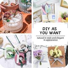 Bohemian Style Mini Dried Flower Bouquet Set | Small Vase Floral Arrangement | Desktop Decor | Mailbox Gift - Multicolor - View 7