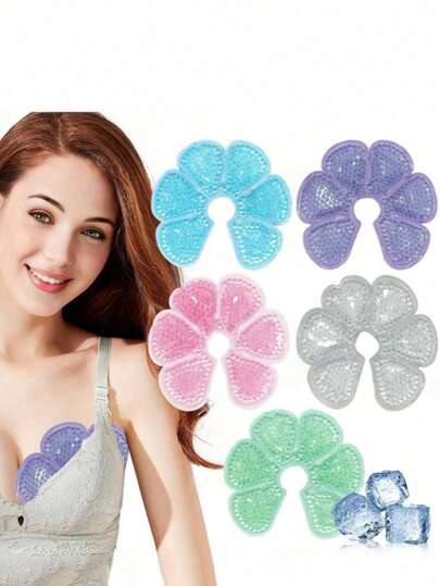 2pcs Reusable Ice Pack Breast Pads, Double-Sided Cooling Gel Pad, Daily Care Tool, Multifunctional Hot/Cold Therapy Gel Breast Pads For Relaxation And Relief, Ideal Gift For Women
